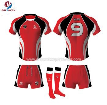 2019 pi bon Subimated wouj Rugby nwa Maillots pou vann