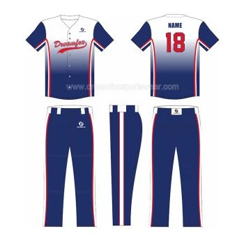 Sublimate Design pwòp ekip ou Baseball Rad